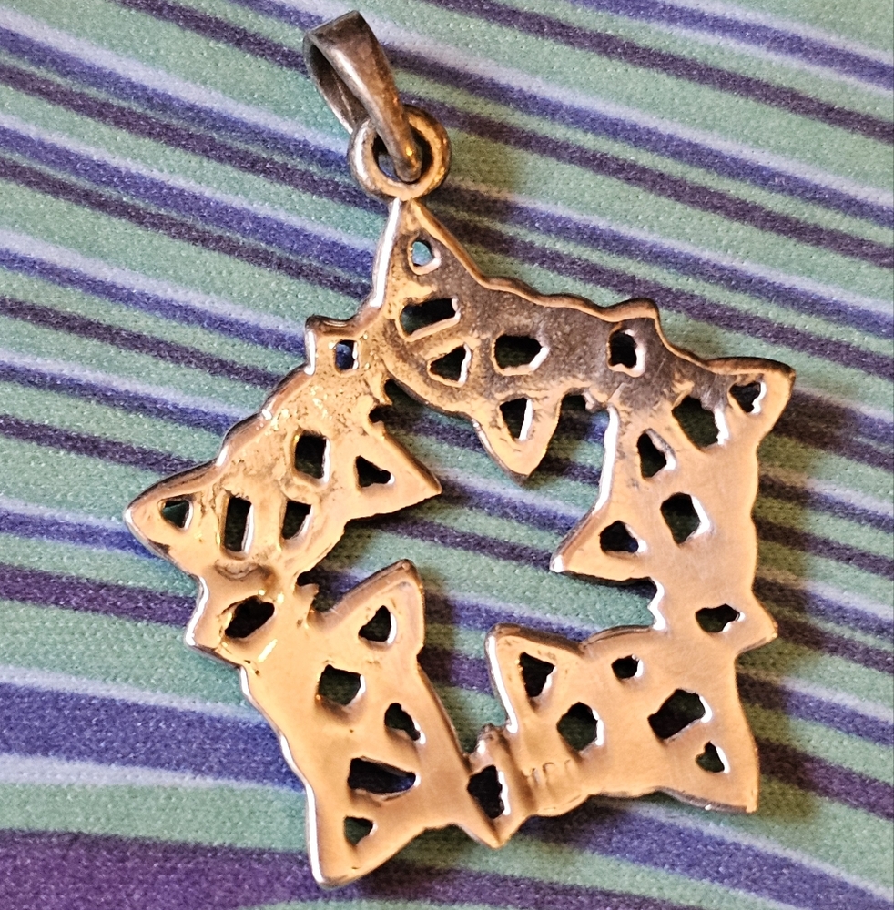 Handcrafted Solid Sterling Silver Celtic Knot 5 F… - image 6